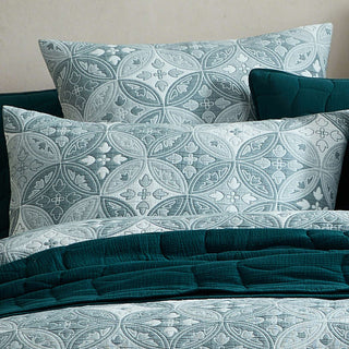 Solace Lagoon Quilt Cover Set by Logan and Mason Platinum