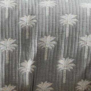 Tahiti Charcoal Quilt Cover Set by Logan and Mason Platinum