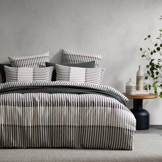 Maddox Stone Quilt Cover Set by Logan and Mason Platinum