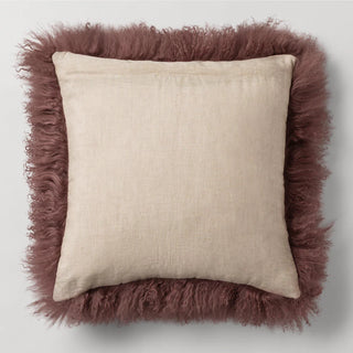 Bligh Mongolian Lambswool IVORY Breakfast Cushion by Sheridan