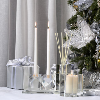 Limone Olive Vervain 220g Bevelled Crystal Candle by Abode Aroma