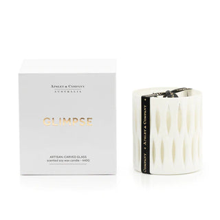 Glimpse Blanc Luxury Candle 440g  by Apsley and Company