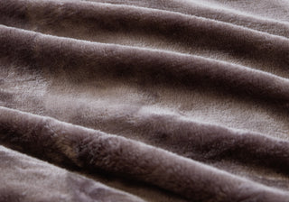 Lucia Luxury Plush CHARCOAL Queen/King Size Blanket by Ardor