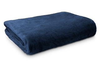 Lucia Luxury Plush NAVY Queen/King Size Blanket by Ardor