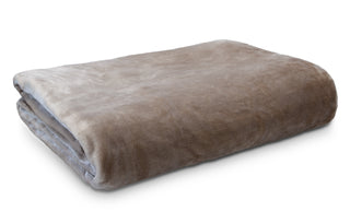 Lucia Luxury Plush STONE Queen/King Size Blanket by Ardor