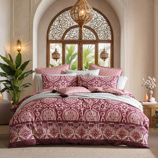 Arwen Fig Quilt Cover Set by Logan and Mason