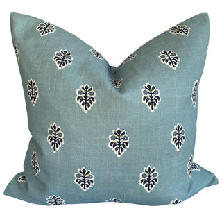 Balmain Blue Square Filled Cushion 50 x 50cm by Zaab