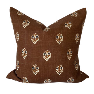 Balmain Mocha Square Filled Cushion 50 x 50cm by Zaab