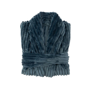 Channel Fleece Robe - Petrol by Bambury