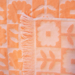 HiLo Beach Towel Bloom - Peach by Bambury