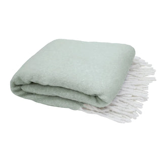 Frankie Eucalyptus Throw Rug by Bambury