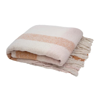 Frankie Woodrose Check Throw Rug by Bambury