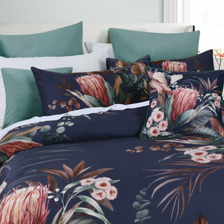 Balwyn Navy Quilt Cover Set By Bianca