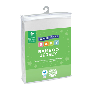 Bamboo Fitted Waterproof Bassinet Mattress Protector by Protect-A-Bed