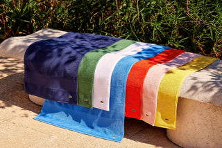 LLECROCO Marine 600gsm Bath Towel by Lacoste