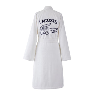 LDEFILE White 400gsm Bath Robe by Lacoste