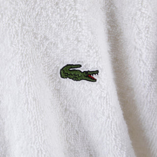 LDEFILE White 400gsm Bath Robe by Lacoste