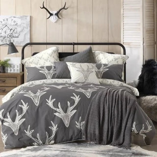 Caribou Square Filled  Cushion 43 x 43cm by Bianca