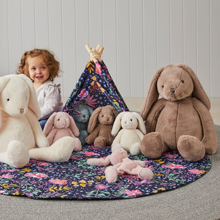 EXTRA LARGE Bunny Soft Toy GREY by Jiggle & Giggle