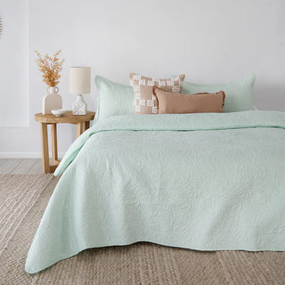Botanica Glacier Coverlet Set By Bambury