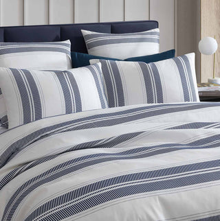 Cadet Navy Quilt Cover Set by Logan and Mason Platinum