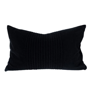 Calder Black Oblong Cushion 40 x 60cm by Zaab