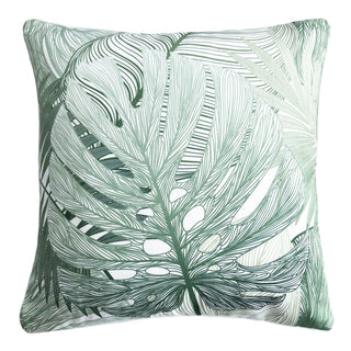 Cocoon Leaf Green Square Filled Cushion 50 x 50cm by Zaab