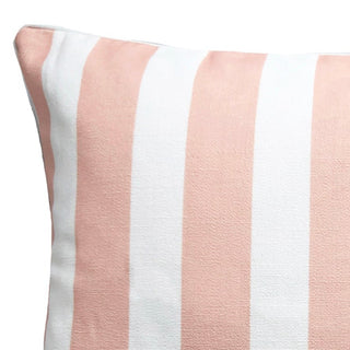 Cocoon Stripe Blush Square Filled Cushion 50 x 50cm by Zaab