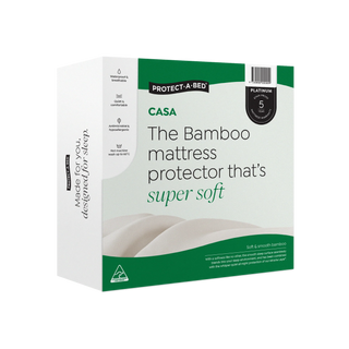 Casa Bamboo Jersey Fitted Waterproof Mattress Protector by Protect-A-Bed