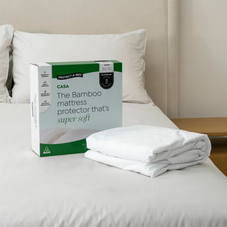 Casa Bamboo Jersey Fitted Waterproof Mattress Protector by Protect-A-Bed