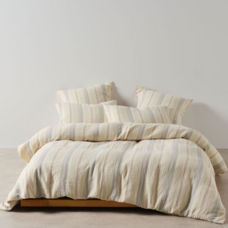 Coolum Silver Quilt Cover Set by Linen House