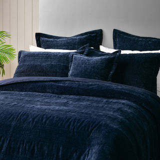 Cyrano Indigo Square Cushion by Bianca