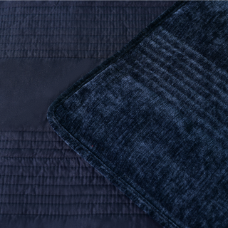 Cyrano Indigo Coverlet Set By Bianca