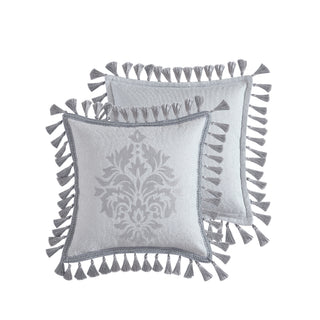 Orion Silver Square Cushion by Davinci