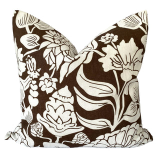 Darcy Mocha Square Filled Cushion 50 x 50cm by Zaab