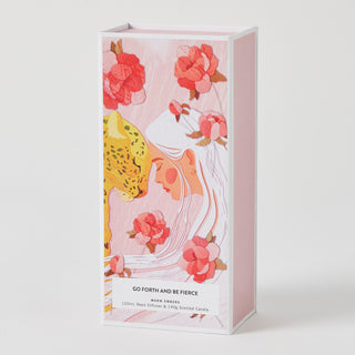 Go Forth And Be Fierce Candle & Diffuser Gift Set by Pilbeam Living