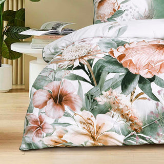 Sariya White Cotton Quilt Cover Set By Bianca