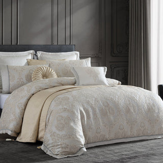 Emerson Ivory Square Cushion Pillowcase by Davinci