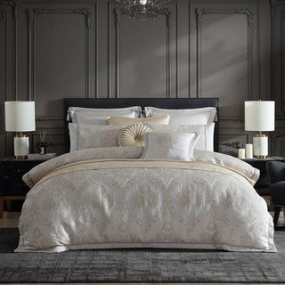 Emerson Ivory Quilt Cover Set by Davinci
