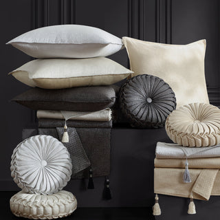 Octavia Silver Round Cushion by Davinci