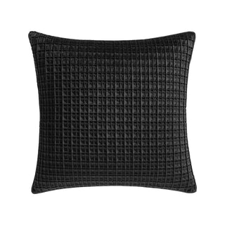 Opulence Velvet Black European Pillowcase by Davinci