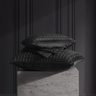 Opulence Black Cushion Pillowcase by Davinci