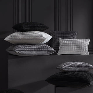 Opulence Black Square Cushion Pillowcase by Davinci