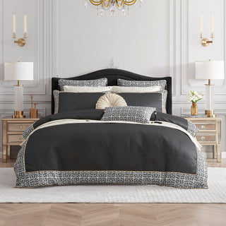 Tywin Black Quilt Cover Set by Davinci