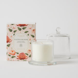 Native Bloom Glass Cloche Scented Candle by Pilbeam Living