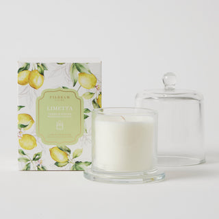Limetta Glass Cloche Scented Candle by Pilbeam Living