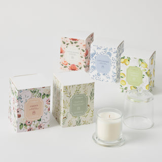 Chinoiserie Glass Cloche Scented Candle by Pilbeam Living