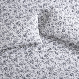 Faye Toile Black Flannelette Sheet Set by Laura Ashley