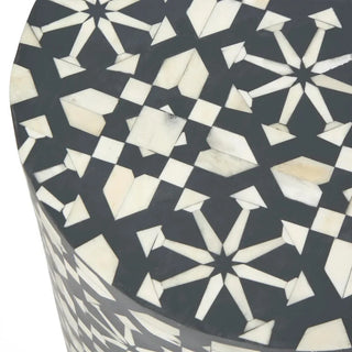 Adina Bone Inlay Round Side Table