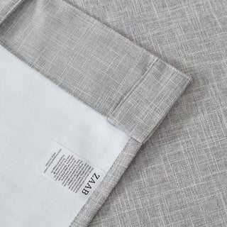 Flynn Blockout Single Concealed Tab Curtain in SILVER by Zaab